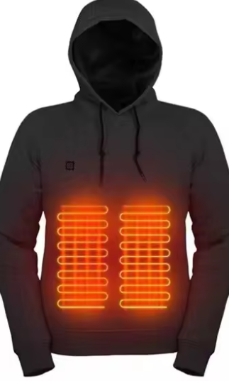 Heating hoodie - Black